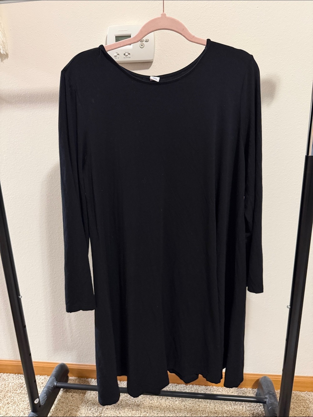 Old Navy XL Classic Black Long Sleeve Swing Dress